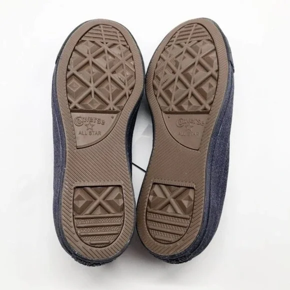 CONVERSE All Star Low Top Purple Glitter Sneakers - Picture 7 of 9